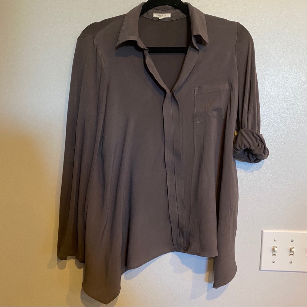 V Neck Style Blouse